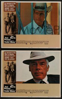 2w313 POCKET MONEY 8 LCs '72 great cowboy western images of Paul Newman & Lee Marvin!