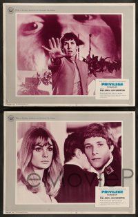 2w319 PRIVILEGE 8 LCs '67 Paul Jones, a shocking movie of a pop singer who makes it big!