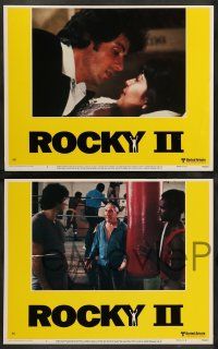 2w666 ROCKY II 4 LCs '79 Sylvester Stallone, Talia Shire, Burgess Meredith, Young, boxing sequel!