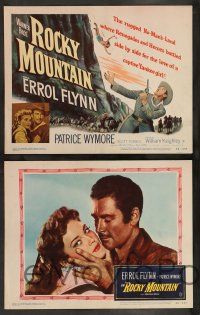 2w331 ROCKY MOUNTAIN 8 LCs '50 Errol Flynn, Patricia Wymore, William Keighley western!