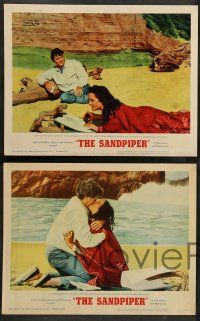 2w338 SANDPIPER 8 LCs '65 Elizabeth Taylor & Richard Burton in a tempestuous love affair!