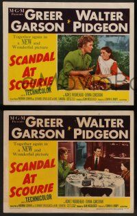 2w801 SCANDAL AT SCOURIE 3 LCs '53 pretty Greer Garson & Walter Pidgeon!