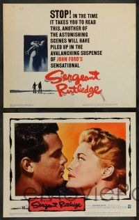 2w344 SERGEANT RUTLEDGE 8 LCs '60 John Ford, Jeffrey Hunter, Constance Towers!