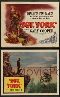 2w671 SERGEANT YORK 4 LCs R58 Gary Cooper, Howard Hawks, WWI, missiles, tanks.. and jets?