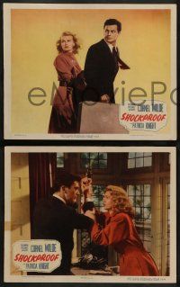 2w537 SHOCKPROOF 6 LCs '49 directed by Douglas Sirk, Cornel Wilde & Patricia Knight on the run!
