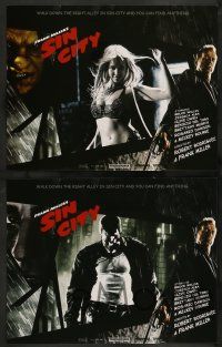 2w348 SIN CITY 8 LCs '05 Frank Miller, Bruce Willis, Benicio Del Toro, sexy Jessica Alba!