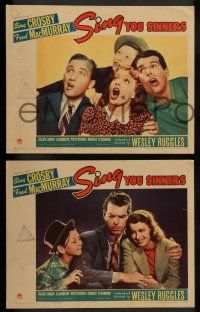 2w805 SING YOU SINNERS 3 LCs '38 Bing Crosby, Fred MacMurray, Ellen Drew, young Donald O'Connor!