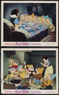 2w462 SNOW WHITE & THE SEVEN DWARFS 7 LCs R75 Walt Disney animated cartoon fantasy classic!