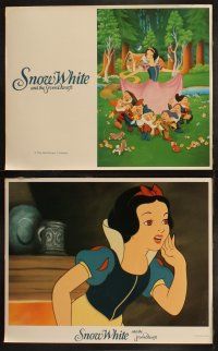 2w353 SNOW WHITE & THE SEVEN DWARFS 8 LCs R1987 Walt Disney animated cartoon fantasy classic!