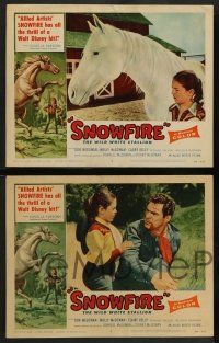 2w355 SNOWFIRE 8 LCs '58 McGowan family directs & stars, cool images of wild white stallion!