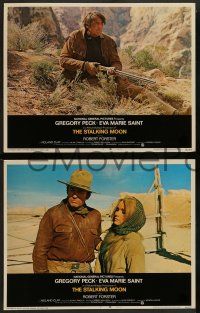 2w361 STALKING MOON 8 LCs '68 Gregory Peck, Eva Marie Saint, Robert Forster, western!