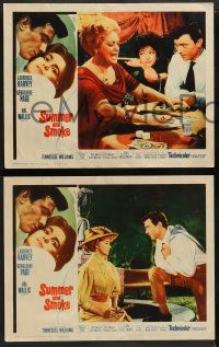 2w468 SUMMER & SMOKE 7 LCs '61 Laurence Harvey & Geraldine Page, Tennessee Williams' play!
