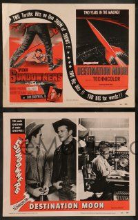 2w370 SUNDOWNERS/DESTINATION MOON 8 LCs '54 western/sci-fi double-bill, the show of shows!