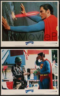 2w371 SUPERMAN III 8 LCs '83 Christopher Reeve, Richard Pryor, Annette O'Toole, special fx images!