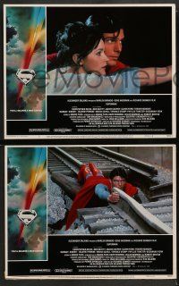 2w469 SUPERMAN 7 LCs '78 comic book hero Christopher Reeve, Gene Hackman