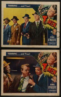 2w820 T-MEN 3 LCs '48 Anthony Mann film noir, goverment stops counterfeiting ring!