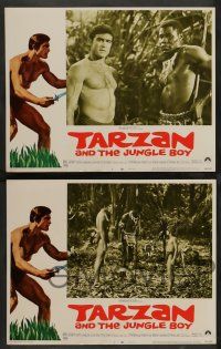 2w377 TARZAN & THE JUNGLE BOY 8 LCs '68 could Mike Henry find him in the wild jungle?