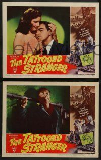 2w817 TATTOOED STRANGER 3 LCs '50 John Miles & New York detectives track a multiple killer!