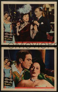 2w818 TEMPTATION 3 LCs '46 George Brent can't resist sexy Merle Oberon!