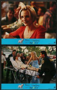 2w385 THERE'S SOMETHING ABOUT MARY 8 LCs '98 Ben Stiller is hooked, Cameron Diaz, Farrelly Brothers