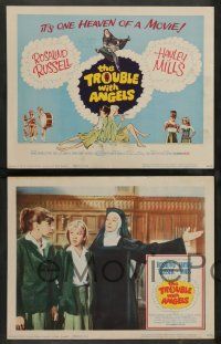 2w403 TROUBLE WITH ANGELS 8 LCs '66 Hayley Mills playing giant drum, Binnie Barnes!