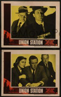 2w830 UNION STATION 3 LCs '50 William Holden, Olson, Fitzgerald, Bettger, Sterling, film noir!