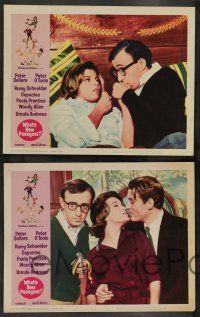 2w420 WHAT'S NEW PUSSYCAT 8 LCs '65 Woody Allen, Peter O'Toole, Peter Sellers, Capucine, Andress!