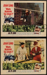 2w476 WHO'S MINDING THE STORE 7 LCs '63 Jerry Lewis is the unhandiest handyman, Jill St. John