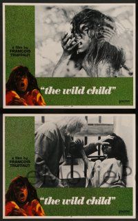 2w697 WILD CHILD 4 LCs '70 Francois Truffaut's classic L'Enfant Sauvage, Jean-Pierre Cargol!