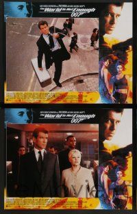 2w011 WORLD IS NOT ENOUGH 12 LCs '99 Pierce Brosnan as James Bond, Denise Richards, Marceau