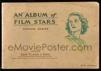 2x810 ALBUM OF FILM STARS 2nd series English 5x7 cigarette card album '34 with 50 color cards!