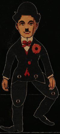 2x807 CHARLIE CHAPLIN English dancing paper doll 1910s it WILL amuse & mystify your friends!