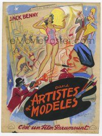 2x558 ARTISTS & MODELS French 8x11 concept art '37 original art by Roger 'Rojac' Jacquier!