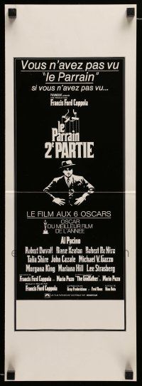 2x564 GODFATHER PART II French 8x24 ad slick '74 Al Pacino in Francis Ford Coppola classic sequel!