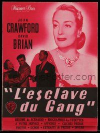 2x582 DAMNED DON'T CRY French pb '50 Joan Crawford, David Brian, different images w/posters shown!