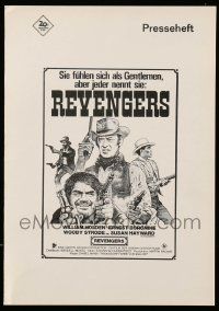 2x280 REVENGERS German 8x12 press booklet '72 William Holden, Ernest Borgnine, Woody Strode