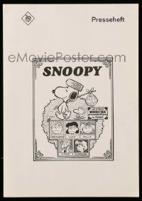 2x282 SNOOPY COME HOME German 8x12 press booklet '72 Peanuts, Charles Schultz, Snoopy & Woodstock!