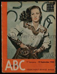 2x967 ABC Belgian magazine September 19, 1948 sexy Veronica Lake in Ramrod + more!