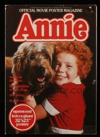 2x850 ANNIE English magazine '82 the official movie poster magazine, opens to make a 23x32 poster!