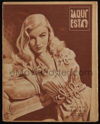 2x889 AQUI ESTA Spanish magazine May 26, 1941 great cover image of sexy Veronica Lake + more!