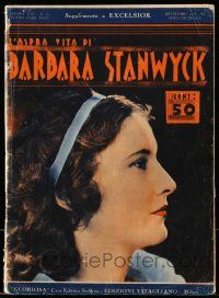 2x913 BARBARA STANWYCK Italian magazine supplement September 1933 biography early in her career!