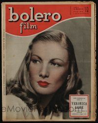 2x906 BOLERO FILM Italian magazine May 16, 1948 Veronica Lake on the cover + 2-page spread!