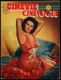 2x653 CINEVOGUE French magazine May 25, 1948 sexy Jane Russell in sheer nightgown, The Outlaw!