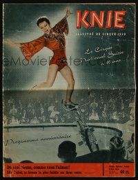2x659 KNIE French magazine '59 heavily illustrated with cool circus acts & much more!