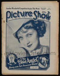 2x860 PICTURE SHOW English magazine February 21, 1931 Marlene Dietrich in The Blue Angel + more!