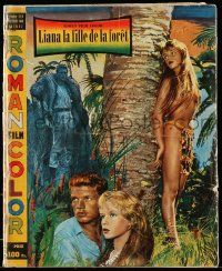 2x677 ROMAN FILM COLOR French magazine Oct 1958 underage Marion Michael in Liane Jungle Goddess!
