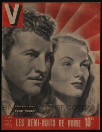 2x681 V French magazine April 1946 Veronica Lake & Robert Preston in This Gun For Hire!