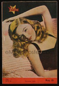 2x990 YILDIZ Turkish magazine June 15, 1942 sexy Veronica Lake in Sullivan's Travels + more!