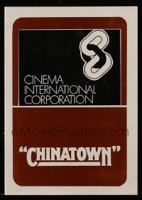 2x288 CHINATOWN German pressbook '74 Jack Nicholson, Roman Polanski, folds out to a 12x25 poster!