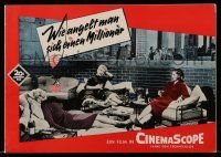 2x300 HOW TO MARRY A MILLIONAIRE German pressbook '53 Monroe, Grable, Bacall, posters shown!
